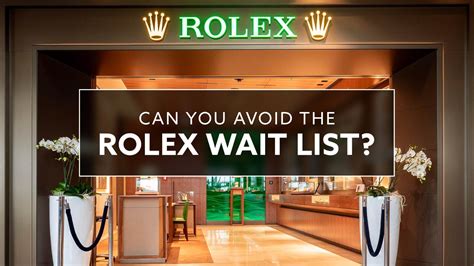 rolex waiting list 2020|rolex waiting list 2024.